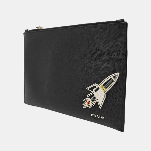 Calfskin Clutch Black