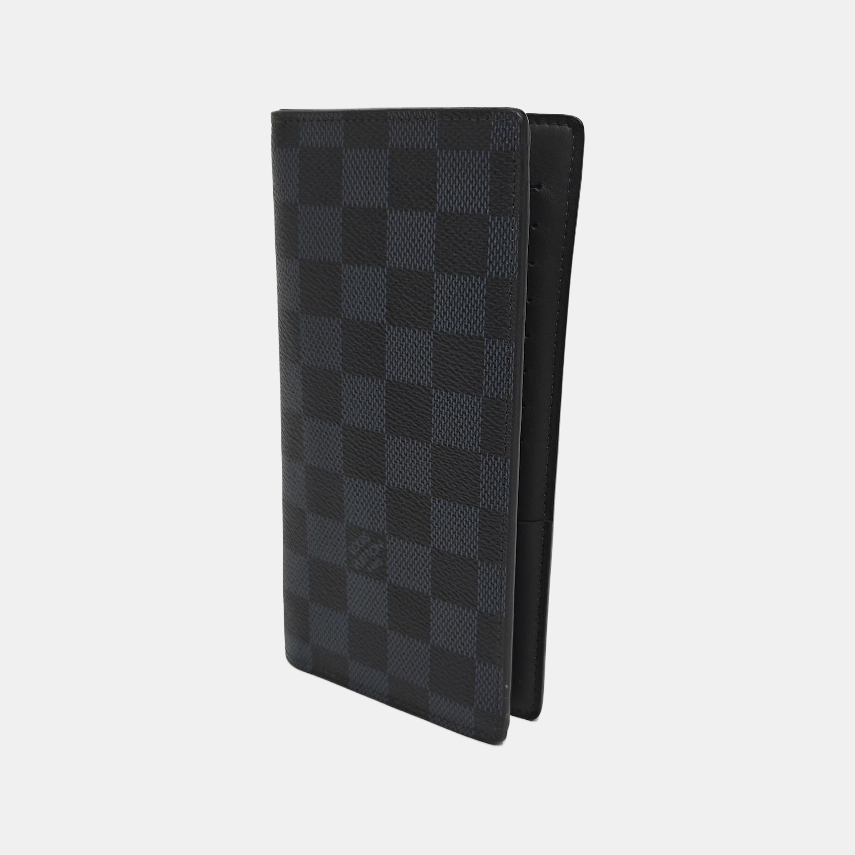 BRAZZA Damier Graphite Coated Canvas Gray Wallet