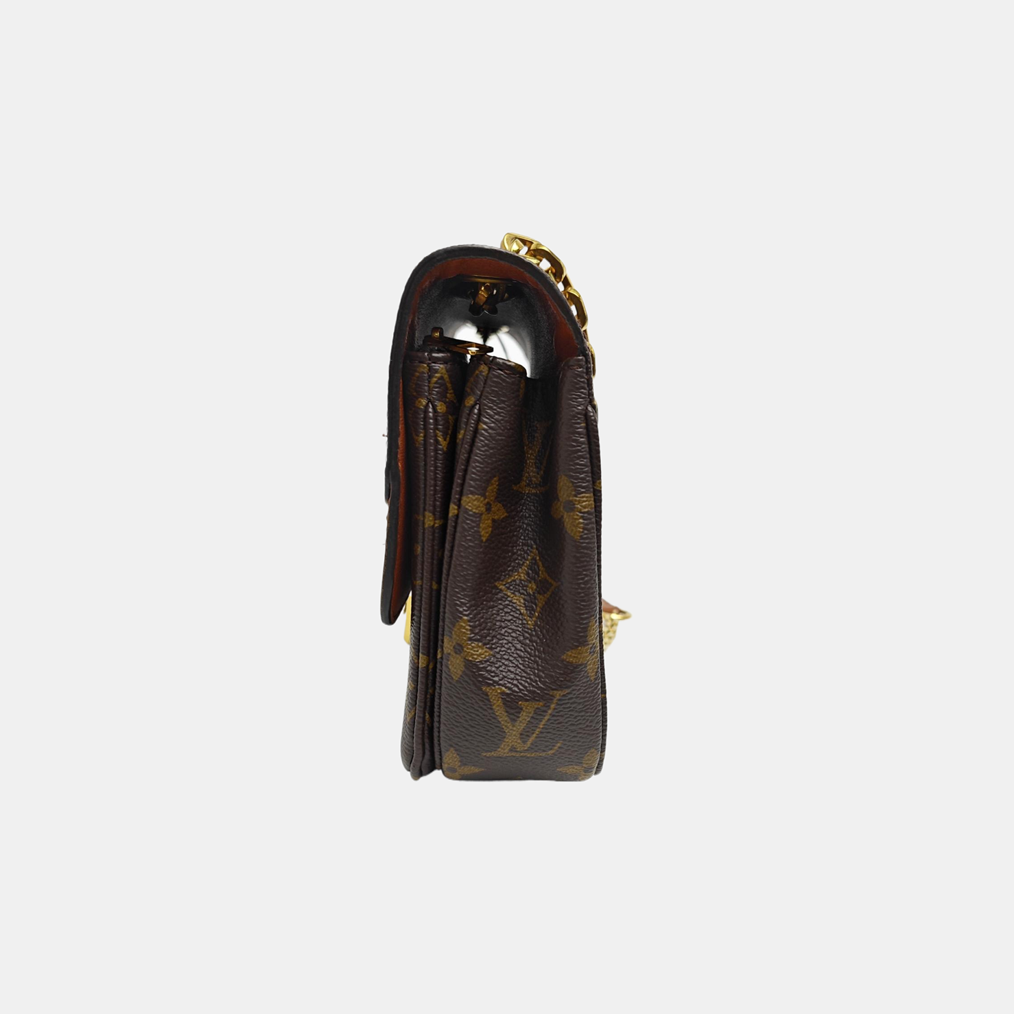 MARCEAU Monogram Coated Canvas Brown