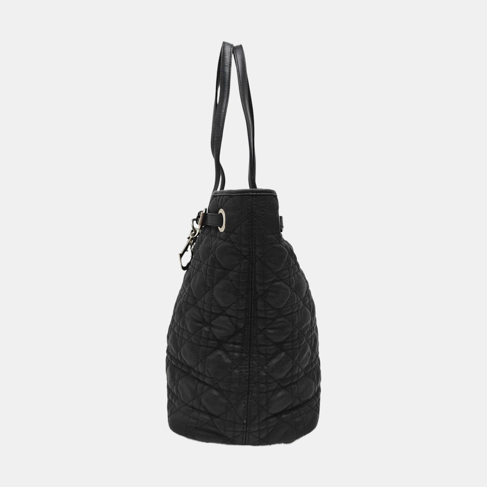 Panarea Cannage Coated Canvas Black