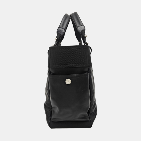 PARIS BIARRITZ Large Quilted Coated Canvas Black