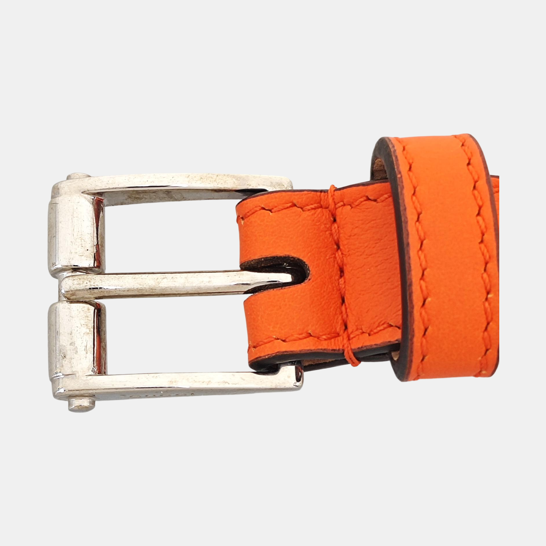 Leather Belt Orange