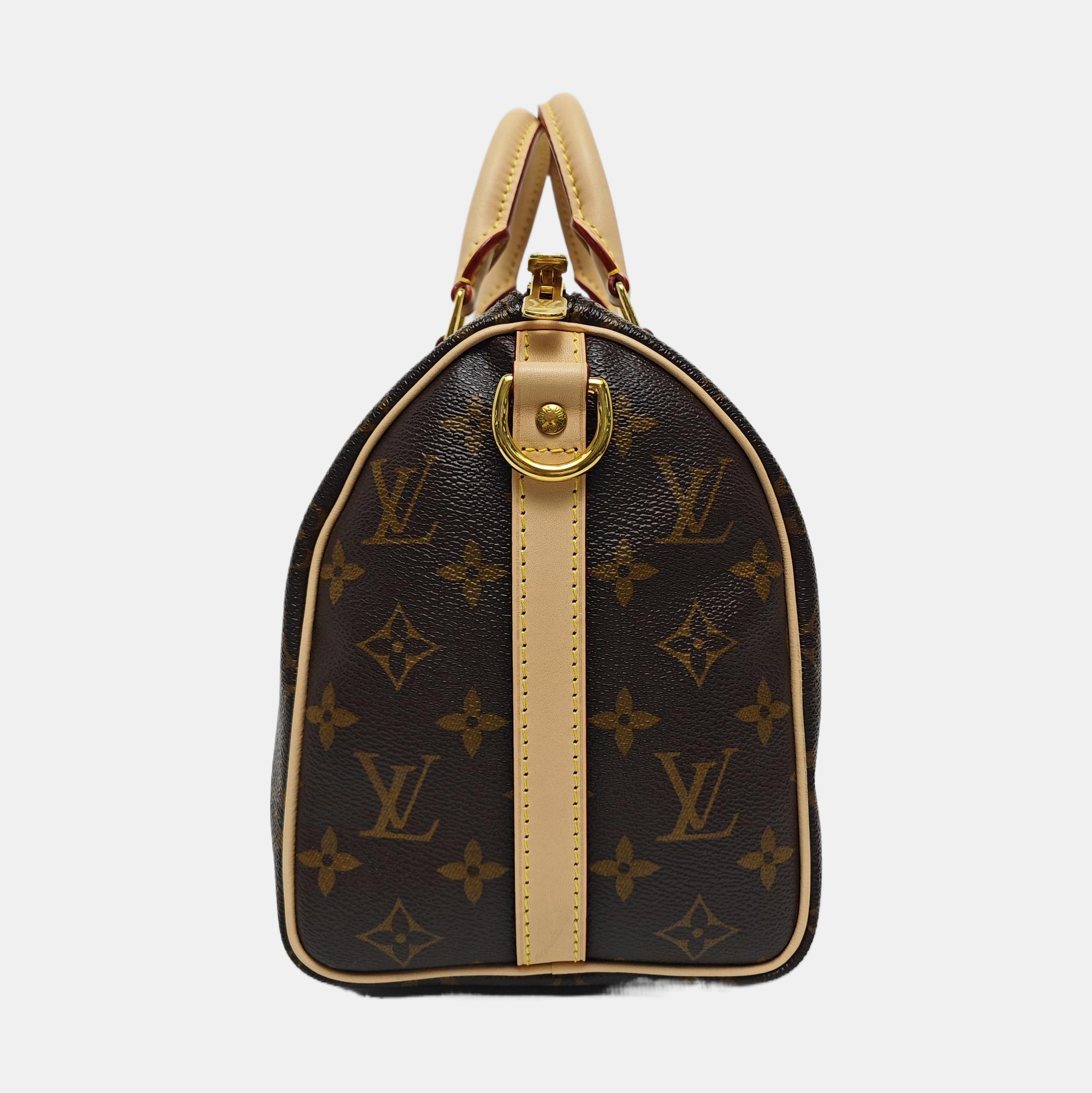 SPEEDY 25 Lona Monogram Revestida Marrón