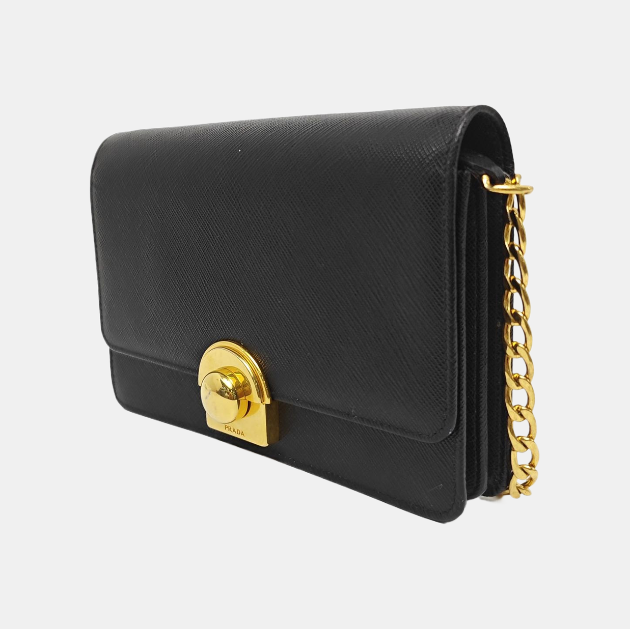 Calfskin Shoulder Bag Black