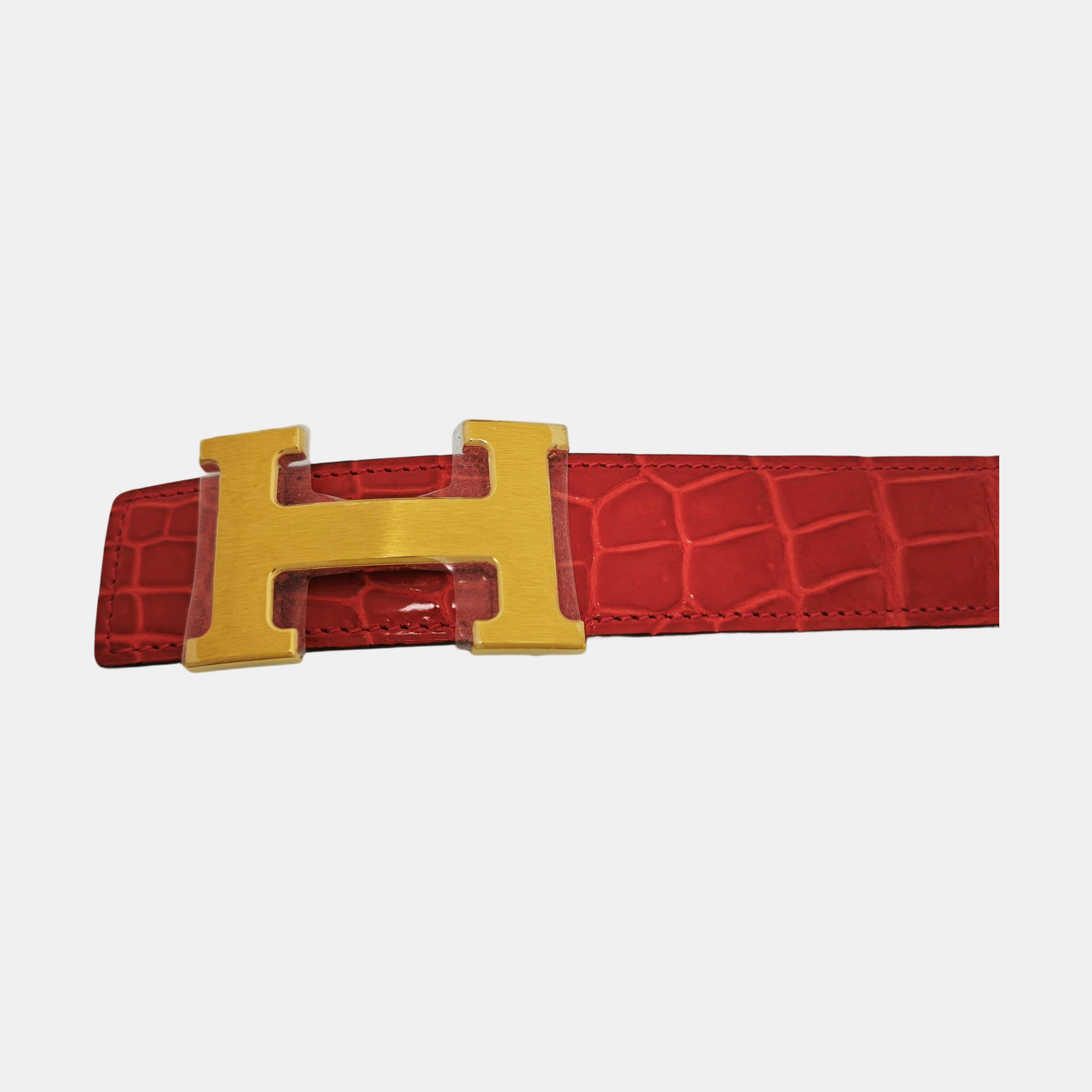 Leather Belt Red