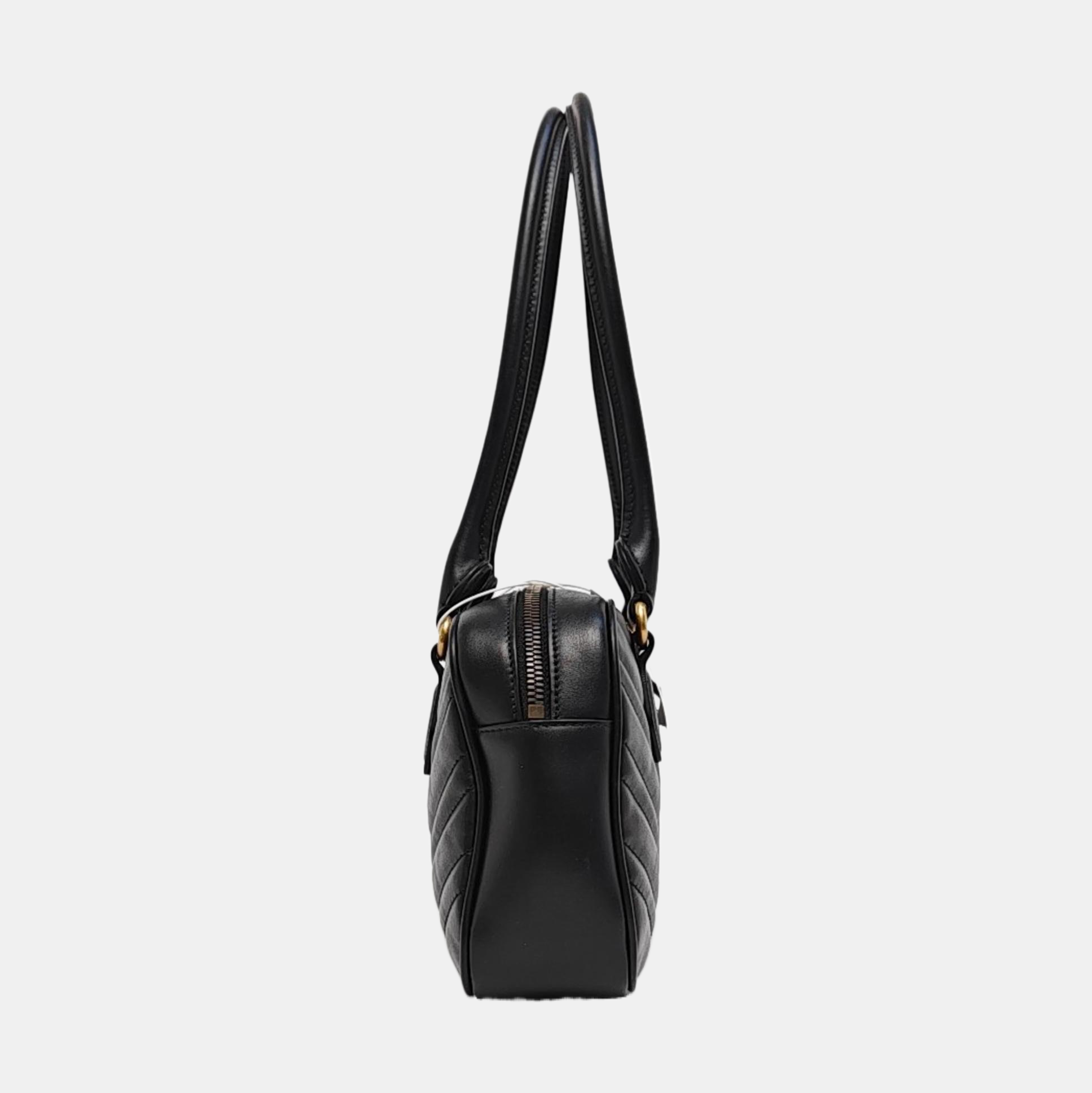 GG Marmont Small Quilted Calfskin Black