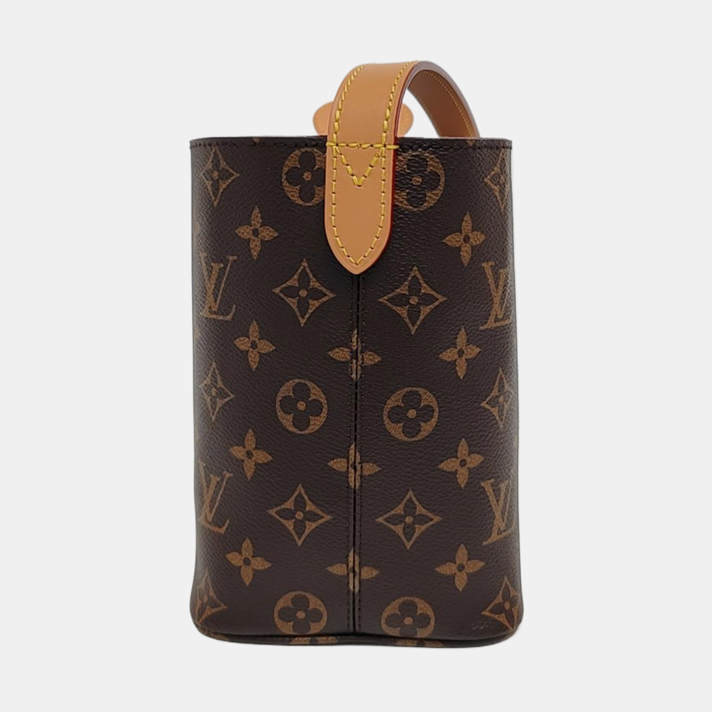 ALL IN BB Monogram Coated Canvas Brown