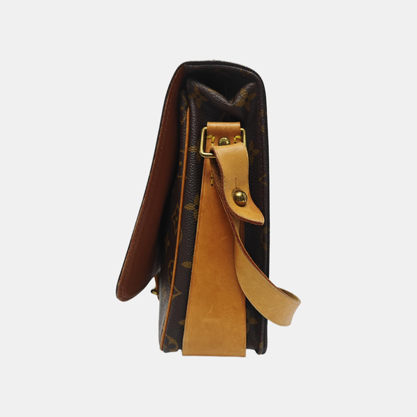 CARTOUCHIERE GM Monogram Coated Canvas Brown