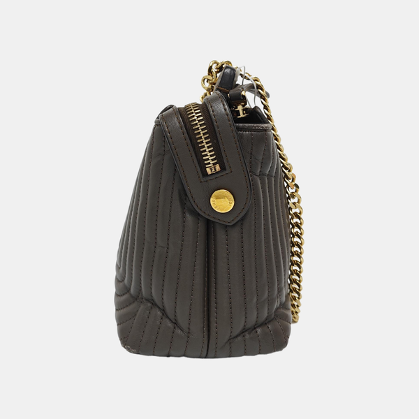 Dotcom Quilted Calfskin Brown