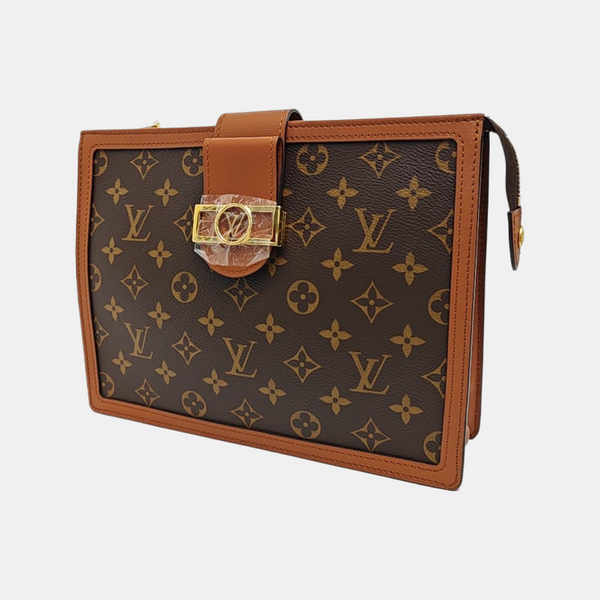 DAUPHINE Monogram Coated Canvas Brown