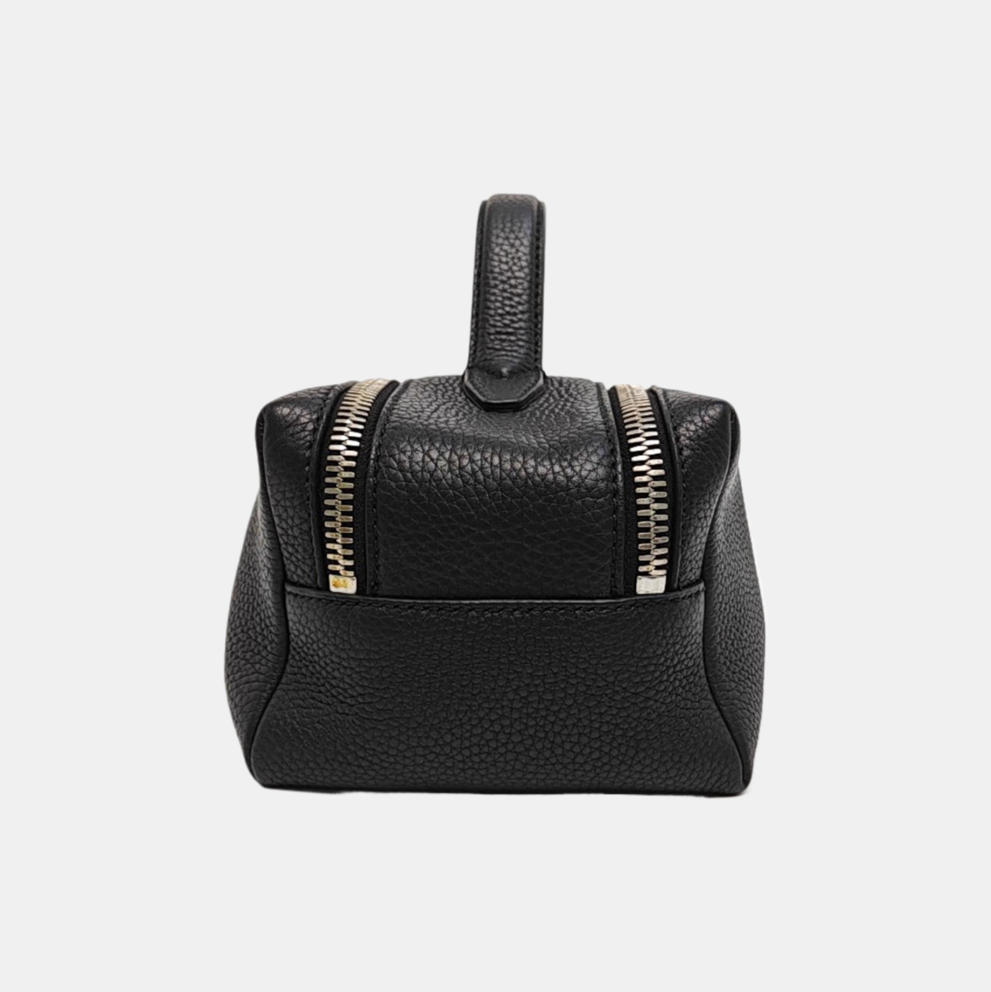 Calfskin Top Handle Bag Black