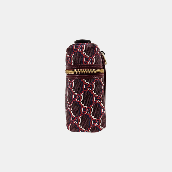 Monogram Coated Canvas Shoulder Bag Super Mini Red