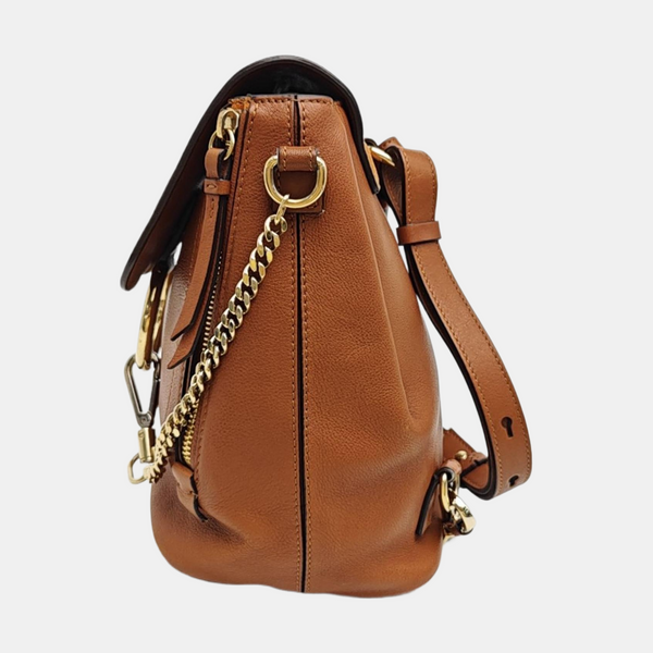 Faye Small Calfskin Brown
