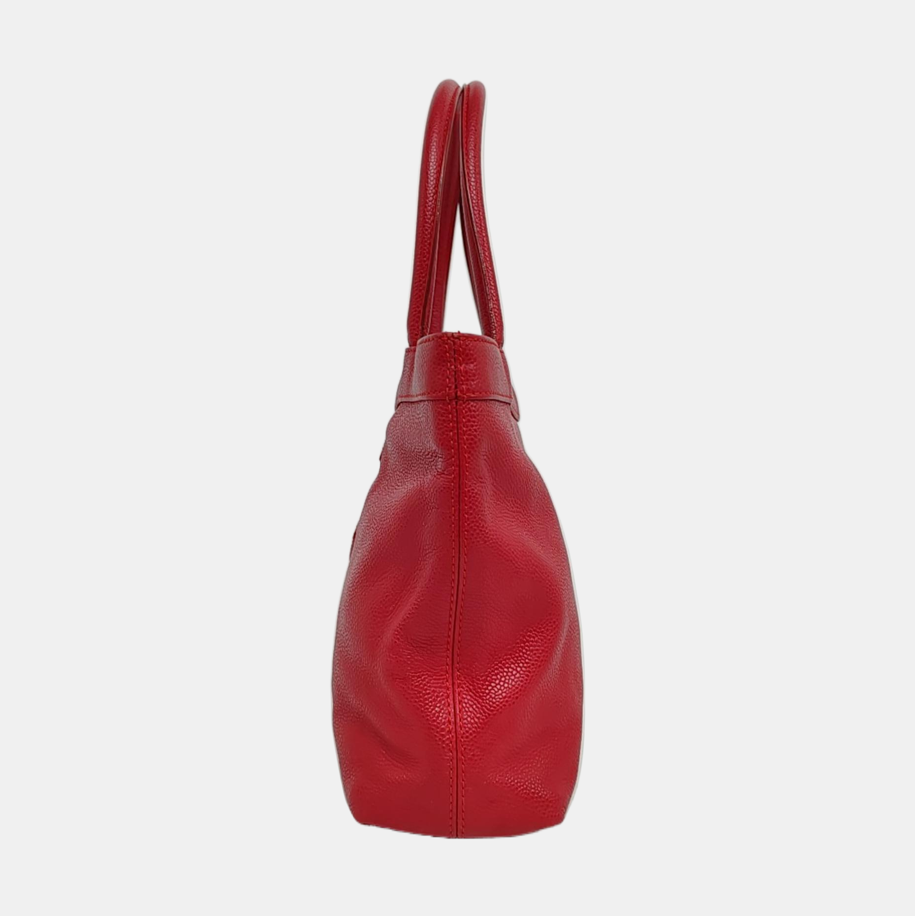 Grained Calfskin Red