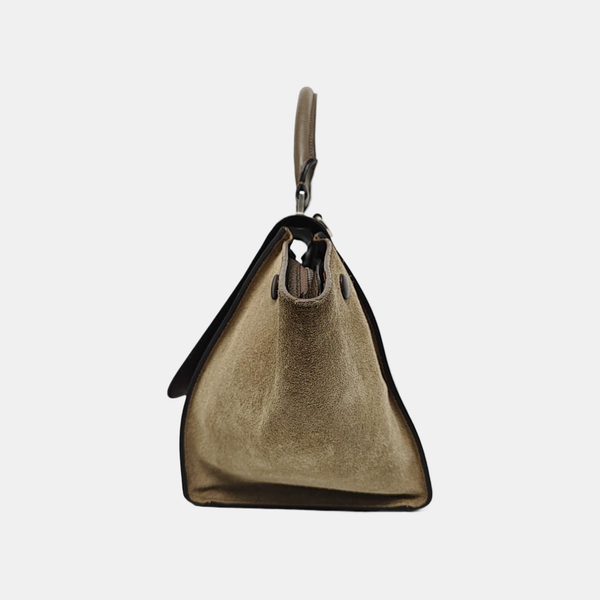 TRAPEZE Small Calfskin Gray