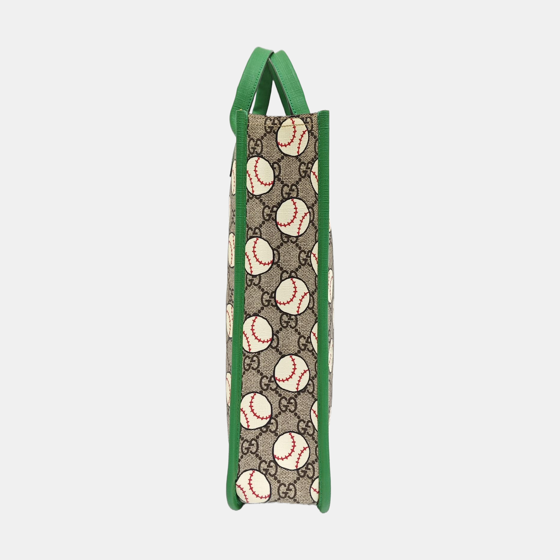 Coated Canvas Top Handle Bag Beige