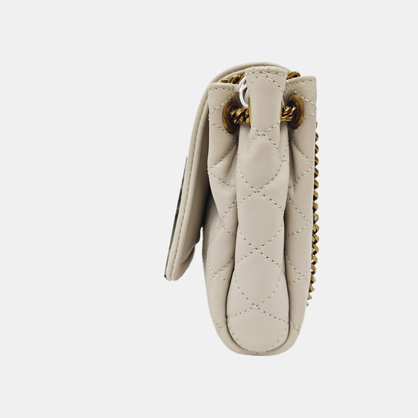 NOLITA Mini Quilted Lambskin White