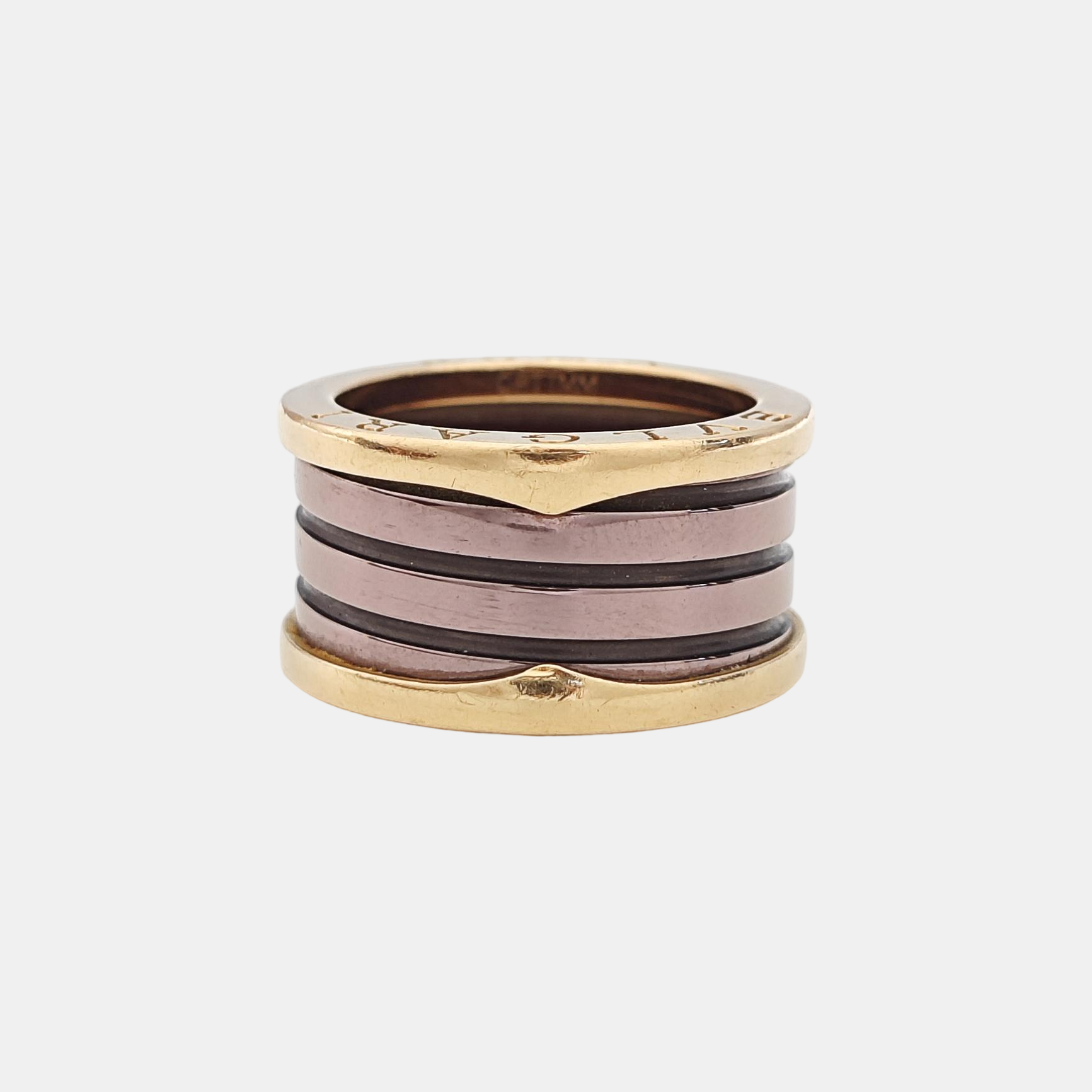 B.ZERO1 18k Rose Gold Ring EU 56