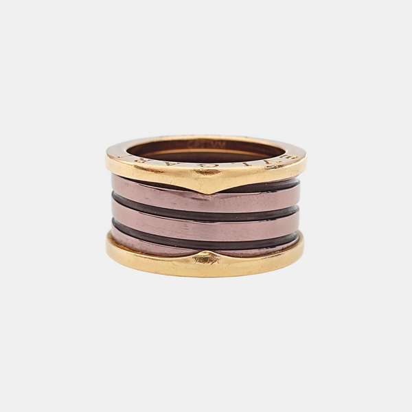 B.ZERO1 18k Rose Gold Ring EU 56