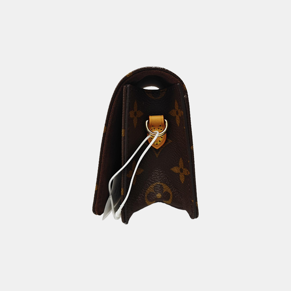 Lily Monogram Coated Canvas Brown