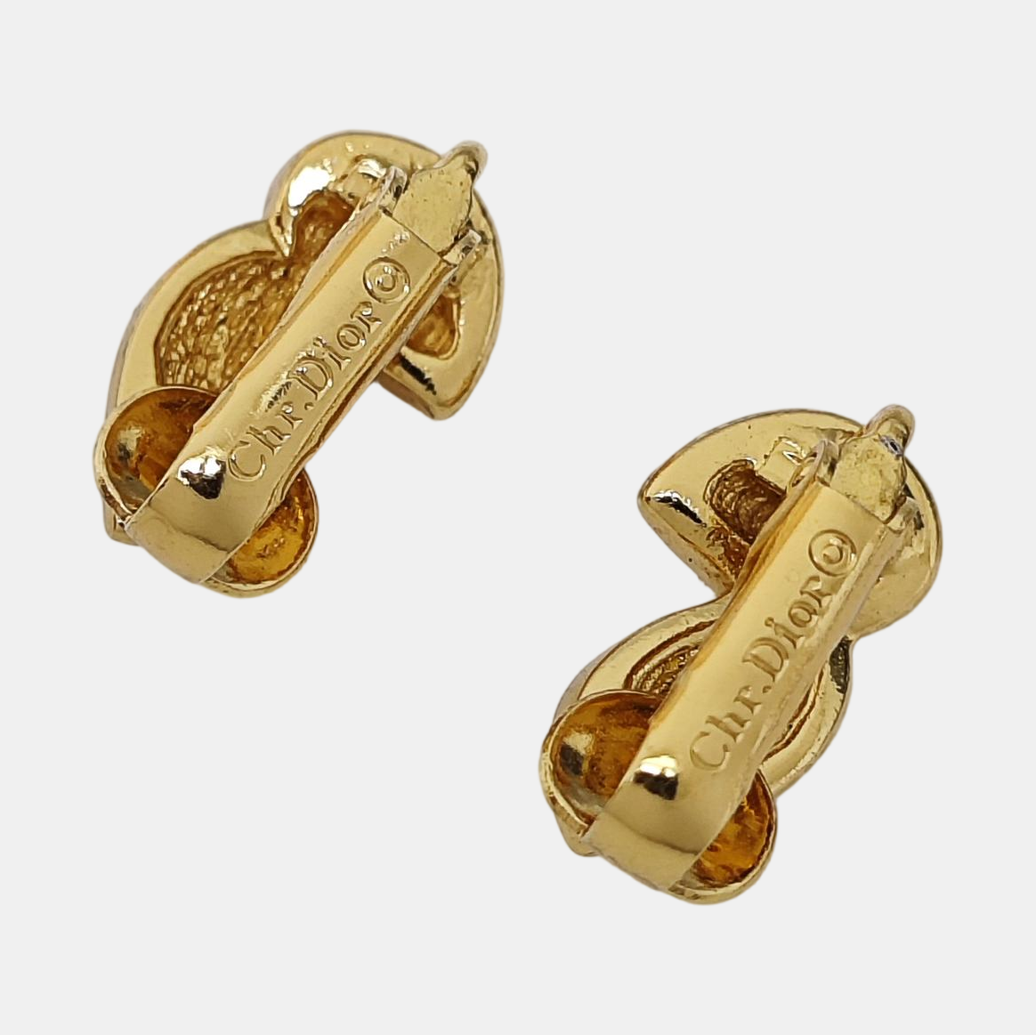 Metal Gold Clip On Earrings