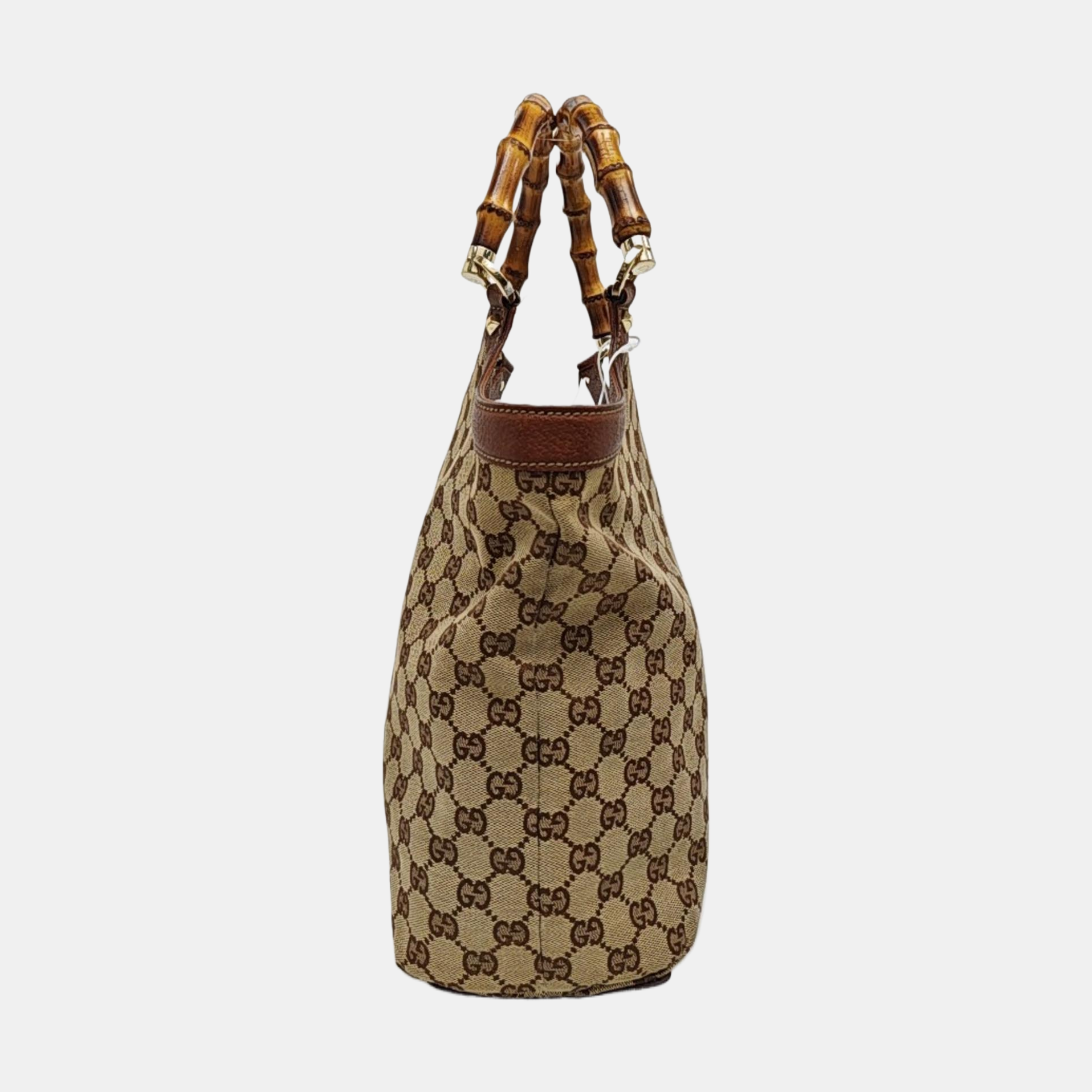 Monogram Canvas Top Handle Bag Brown