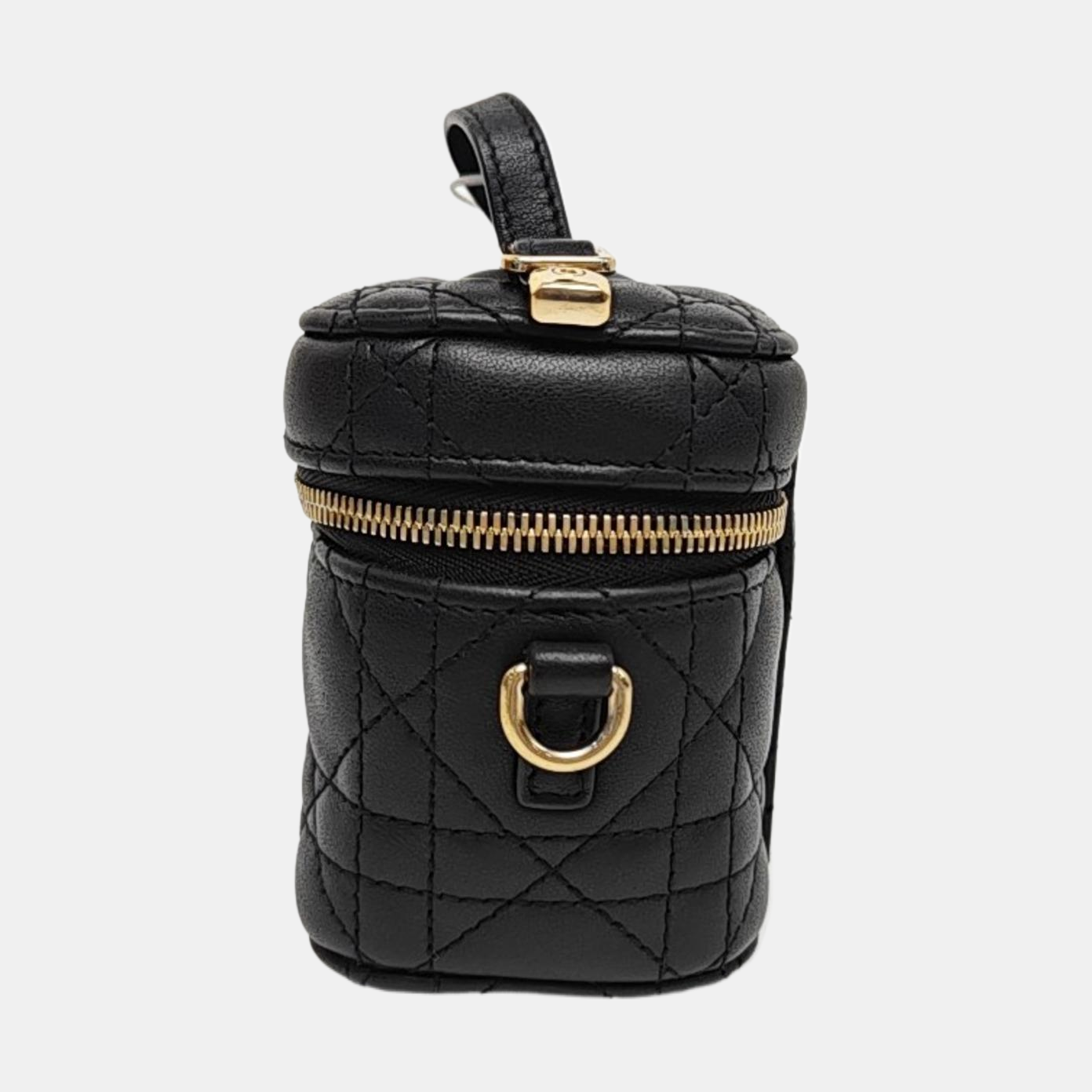 Lady Dior Super Mini Cannage Lambskin Black