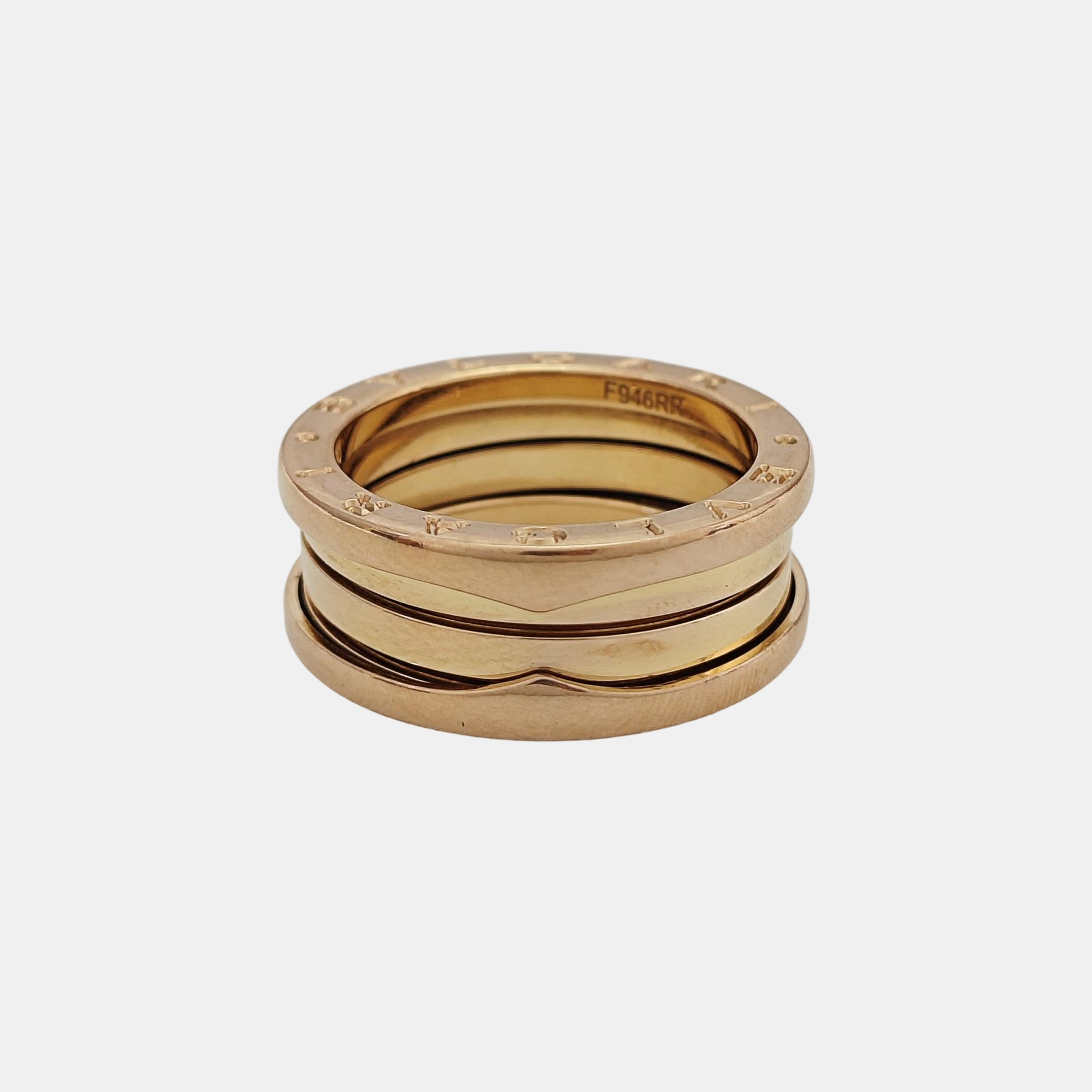 B.ZERO1 18k Rose Gold Ring EU 56