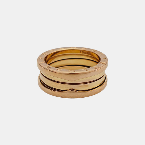 B.ZERO1 18k Rose Gold Ring EU 56