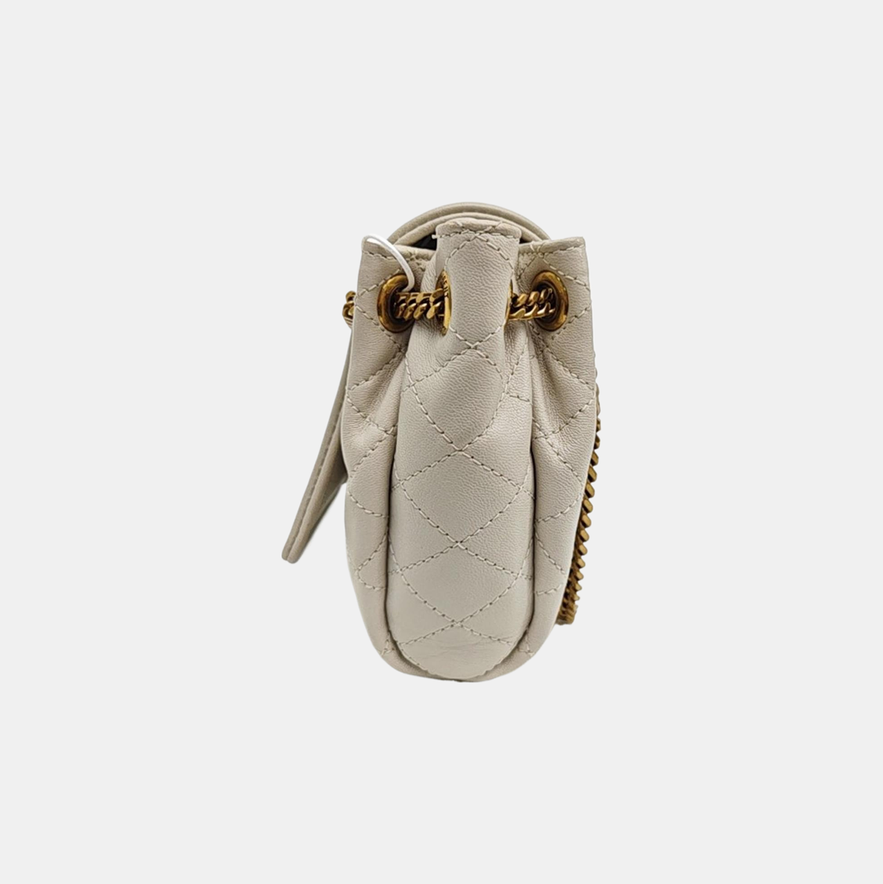 NOLITA Mini Quilted Lambskin White
