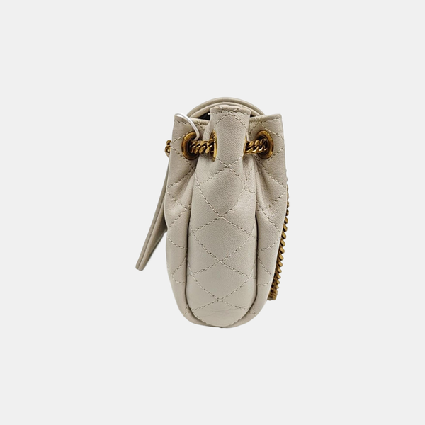 NOLITA Mini Quilted Lambskin White