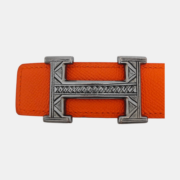 Leather Belt Orange