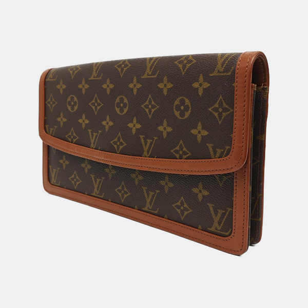 DAME GM Monogram Coated Canvas Brown