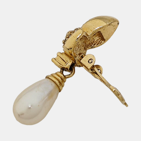 Metal Gold Clip On Earrings