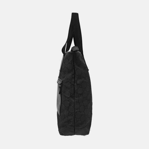 Monogram Canvas Tote Bag Black