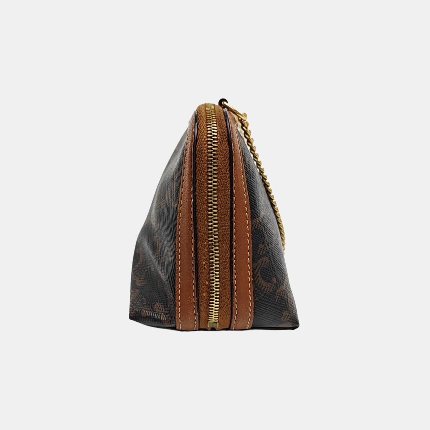 TRIOMPHE CANVAS Mini Coated Canvas Brown