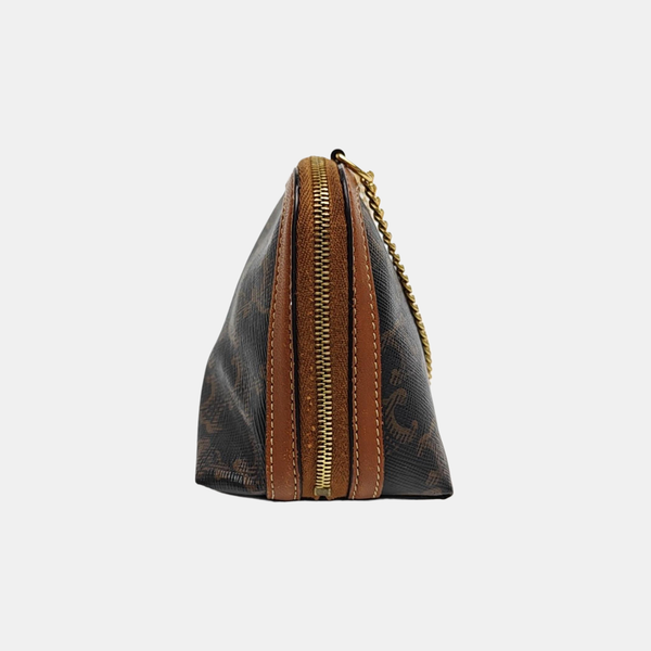 TRIOMPHE CANVAS Mini Coated Canvas Brown