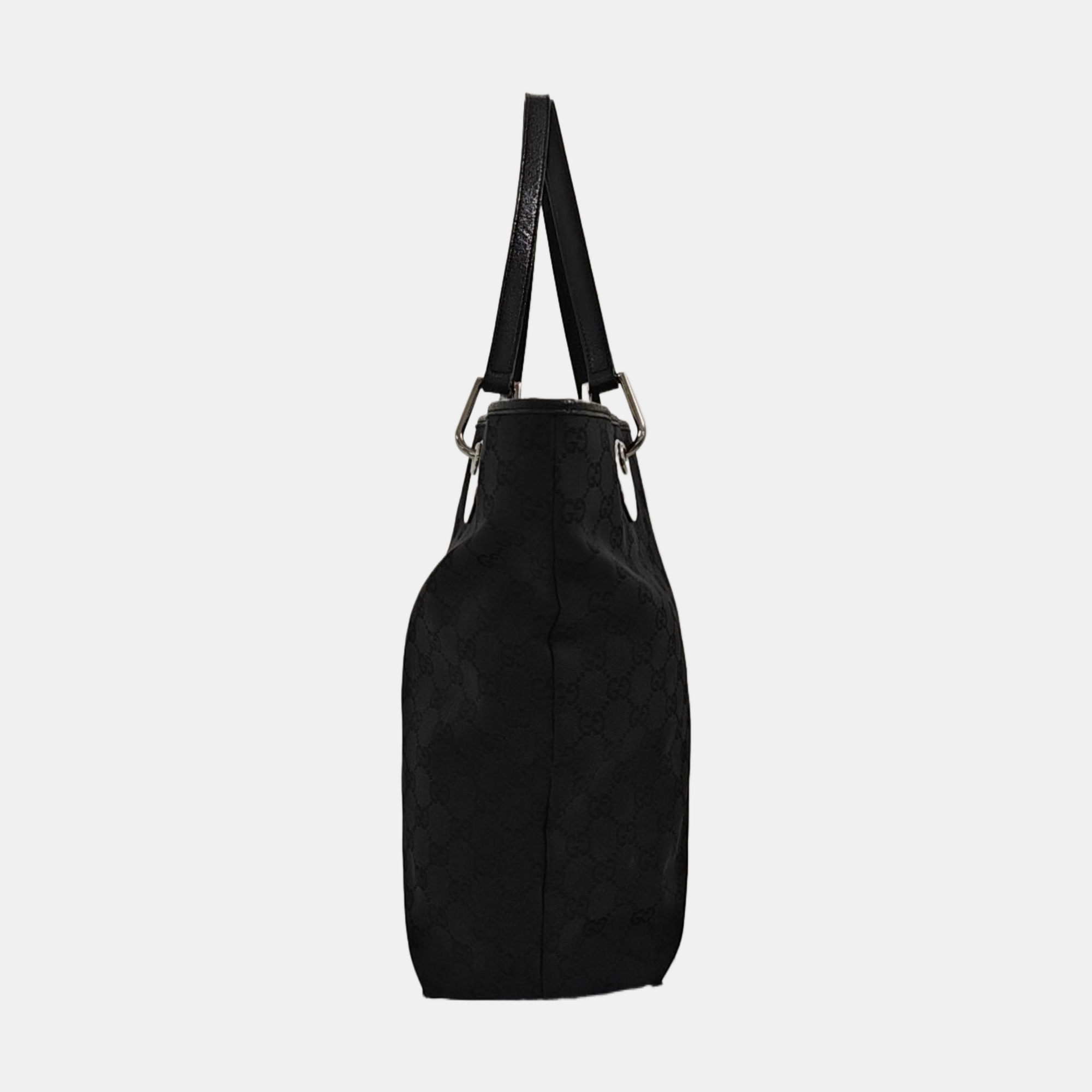 Monogram Canvas Tote Bag Black