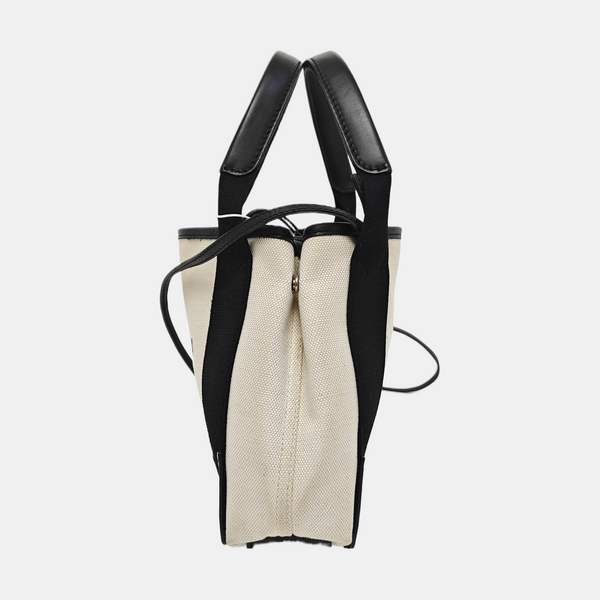 Navy Mini Canvas Beige