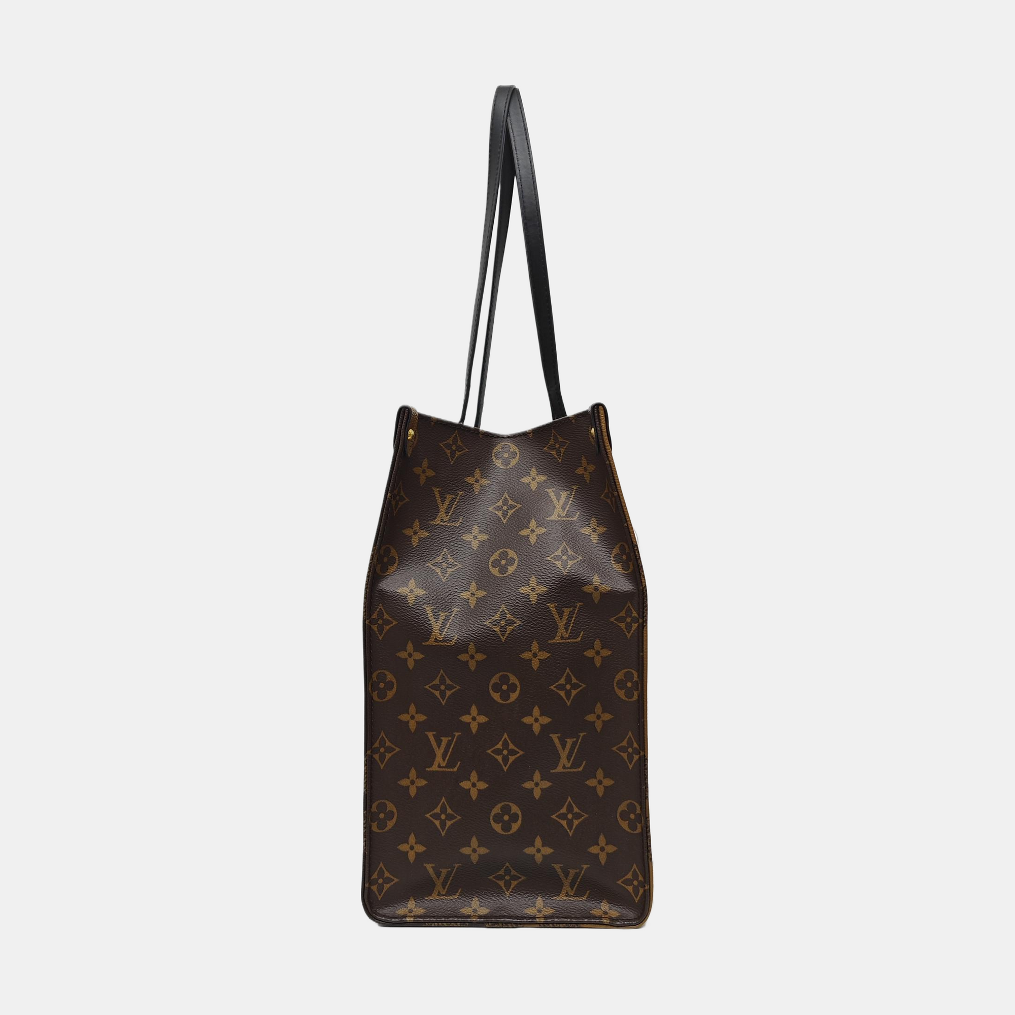 ONTHEGO GM Monogram Coated Canvas Brown
