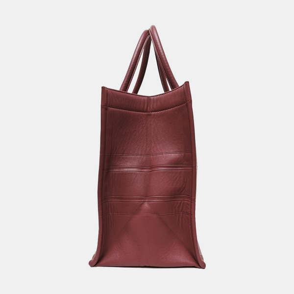 Book Tote Medium Calfskin Red