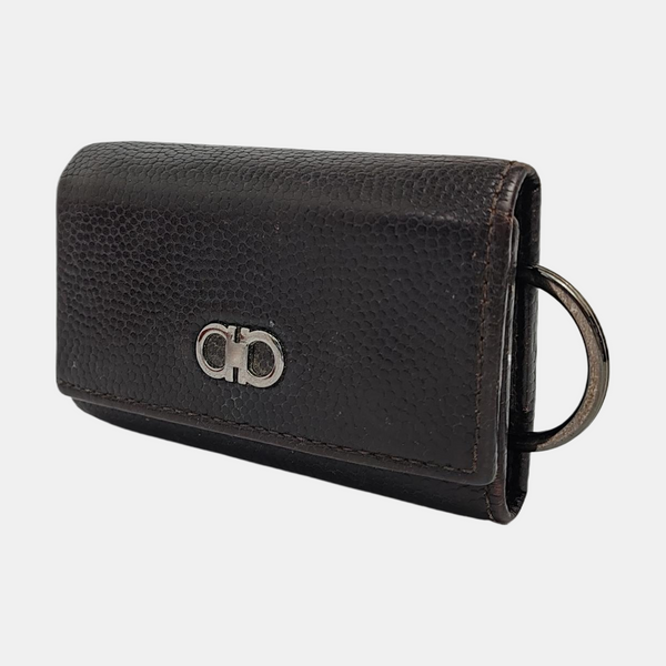 Calfskin Key Pouch Brown