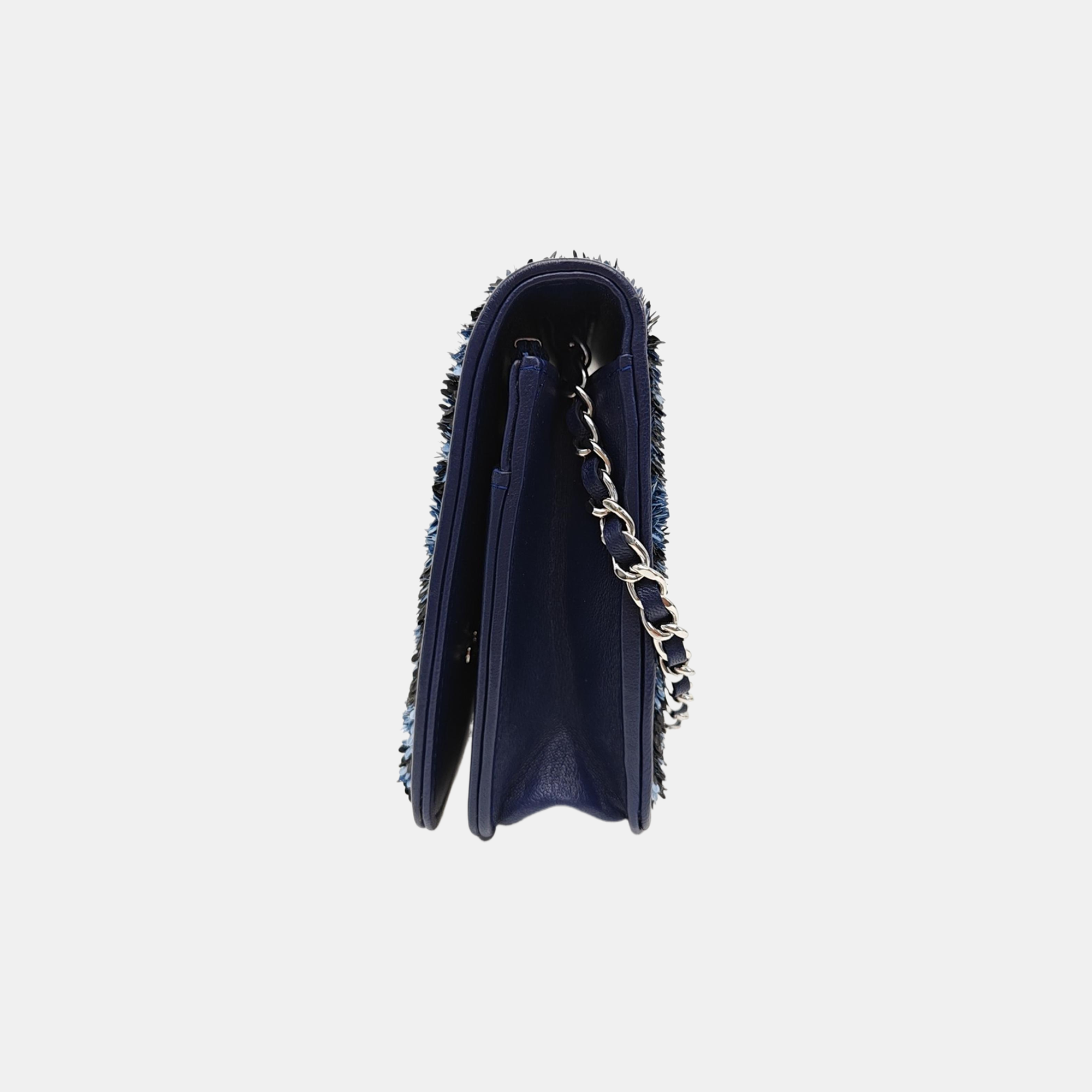 Sequins Shoulder Bag Blue