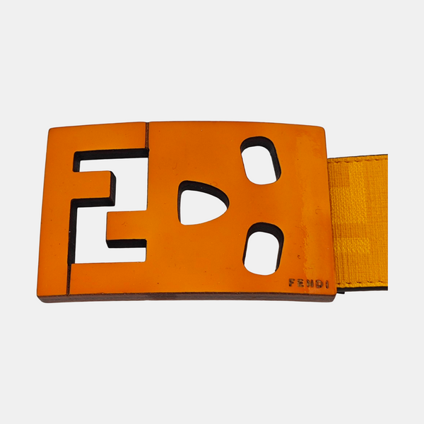 Leather Belt Orange