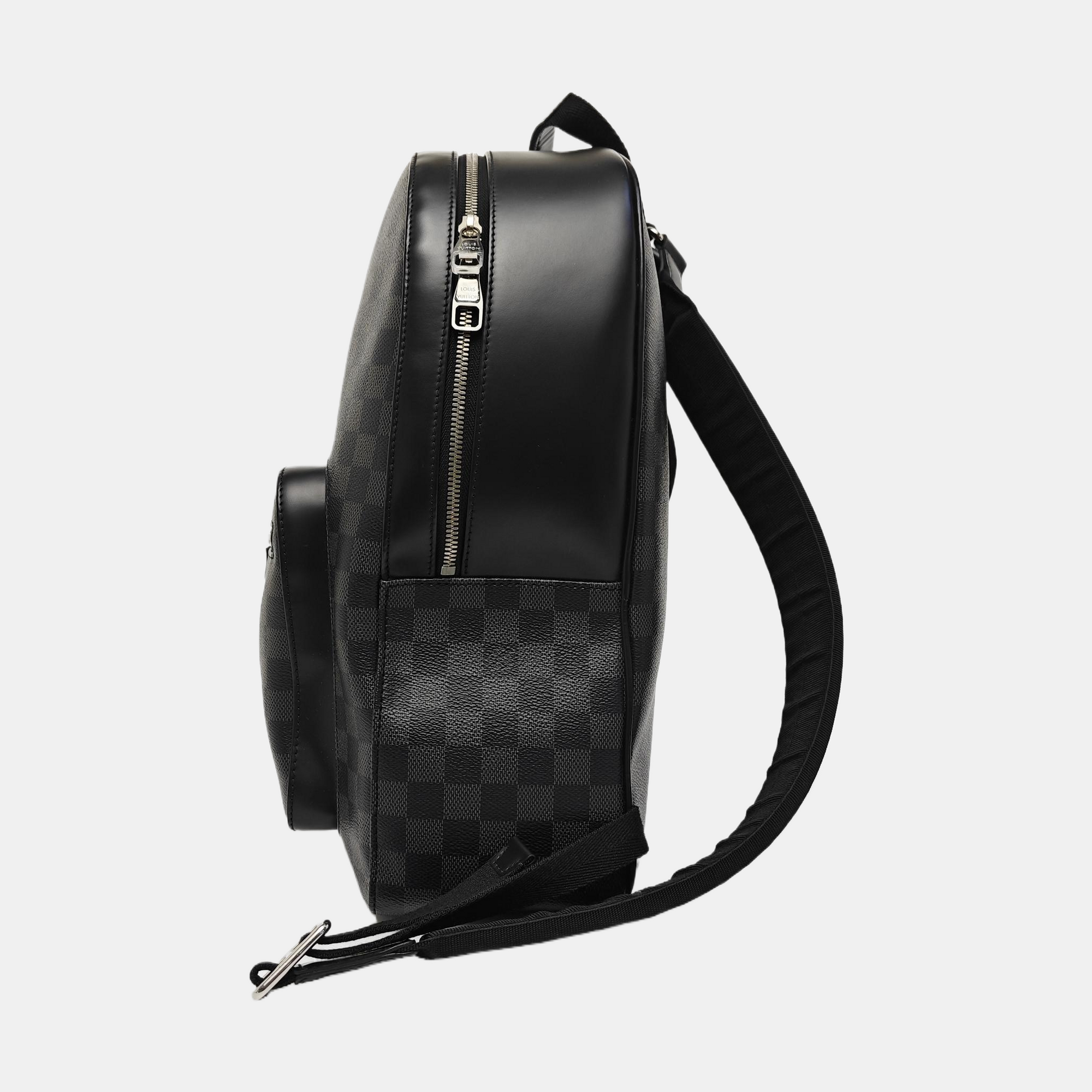 JOSH Damier Graphite Coated Canvas Gray