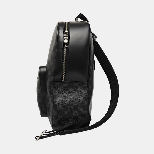 JOSH Damier Graphite Coated Canvas Gray