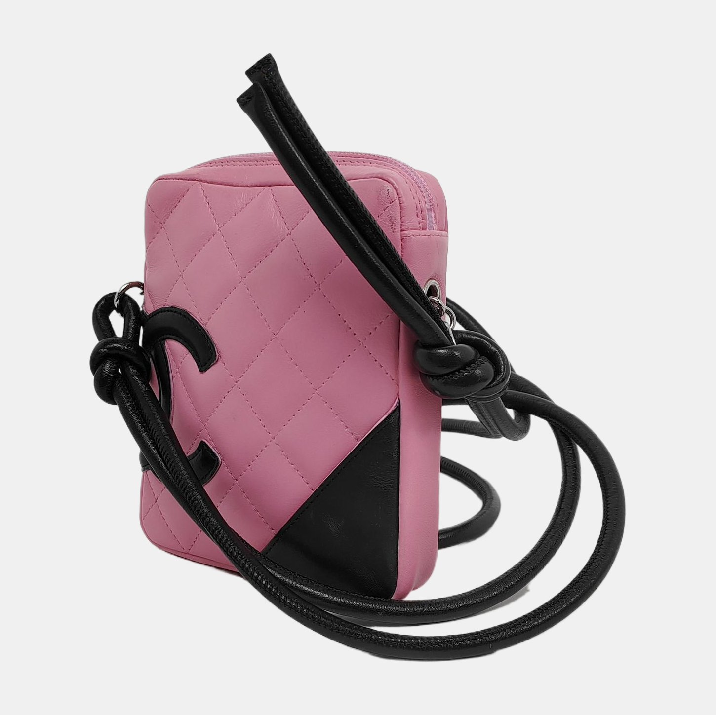 Authenticated pre-owned  CAMBON Small Quilted Calfskin Pink - Shoulder Bag at Looply