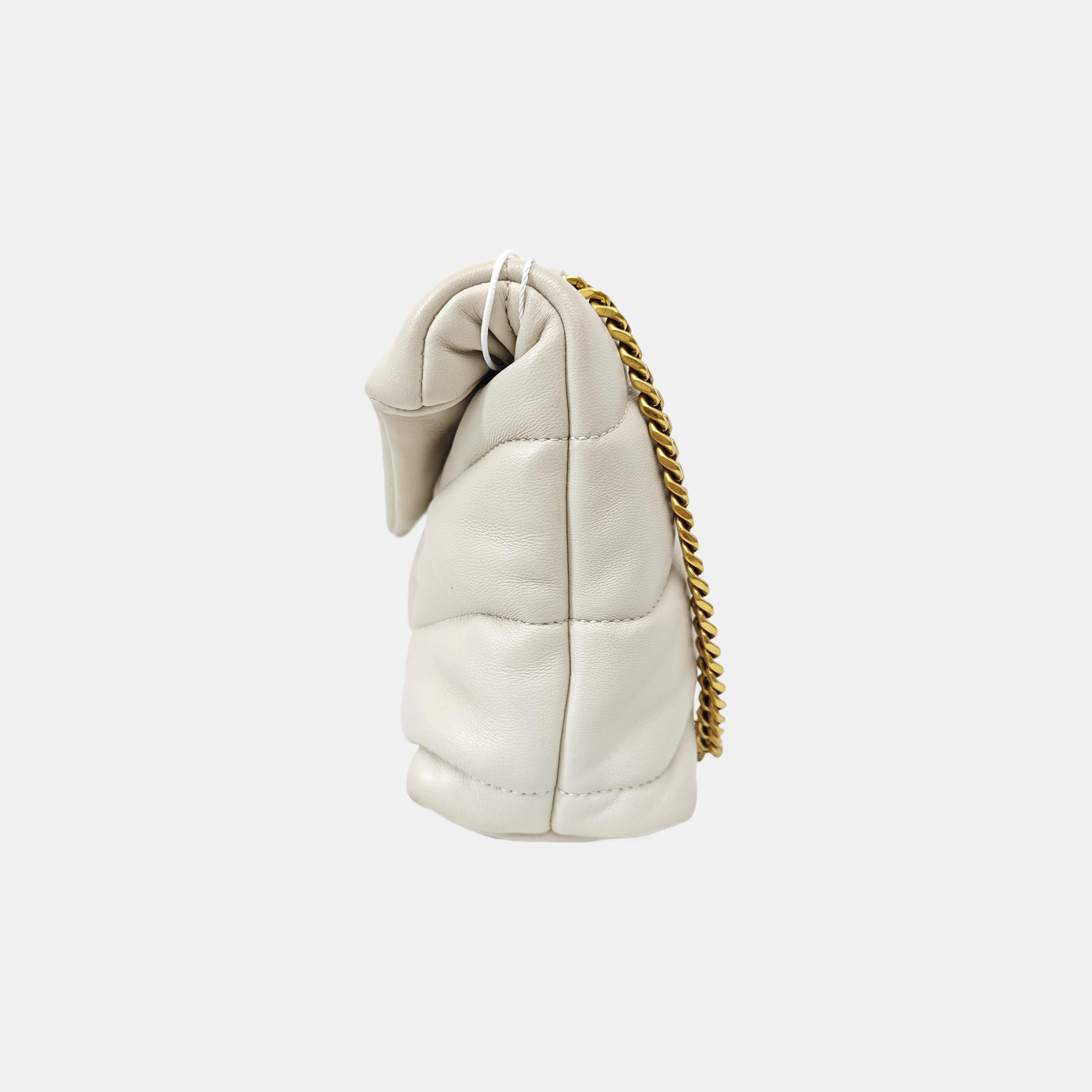 PUFFER Mini Quilted Lambskin Gray