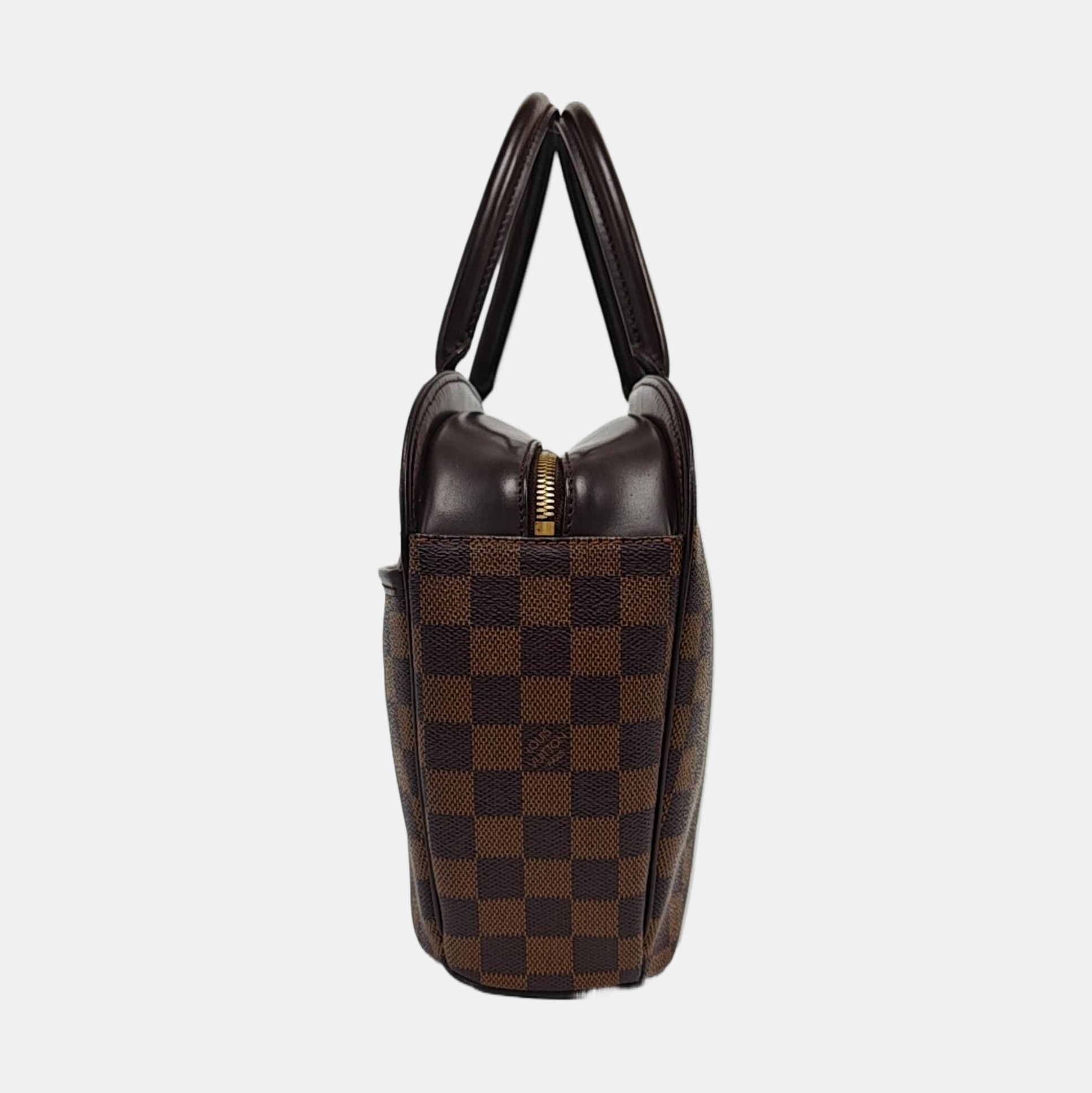 SARRIA HORIZONTAL Damier Ebene Coated Canvas Brown