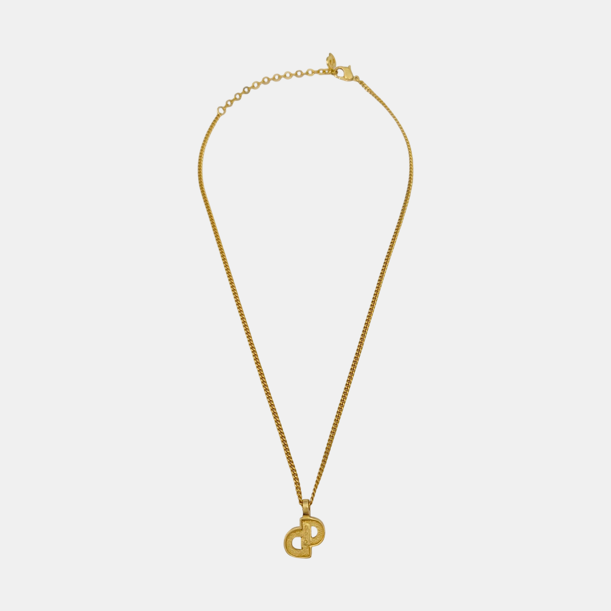 Petit CD Metal Gold Necklace
